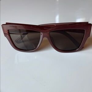 Le Specs Burgundy Sunglasses